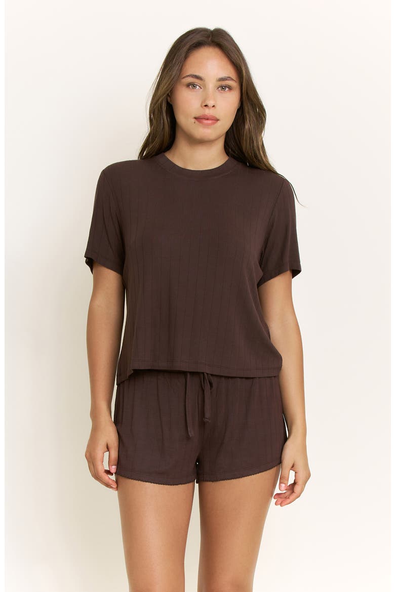 Cloud Modal Tee, Alternate, color, CHOCOLATE