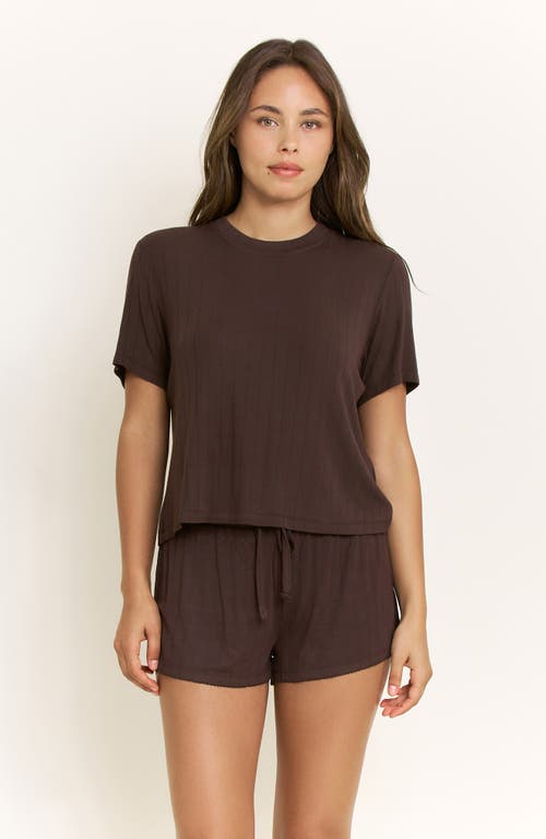 Honeydew Cloud Modal Tee In Brown
