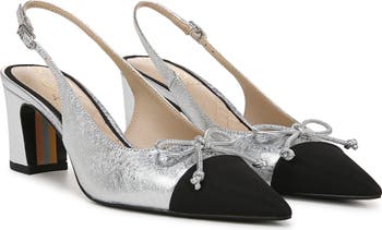 Willette Slingback Pointed Cap Toe Pump