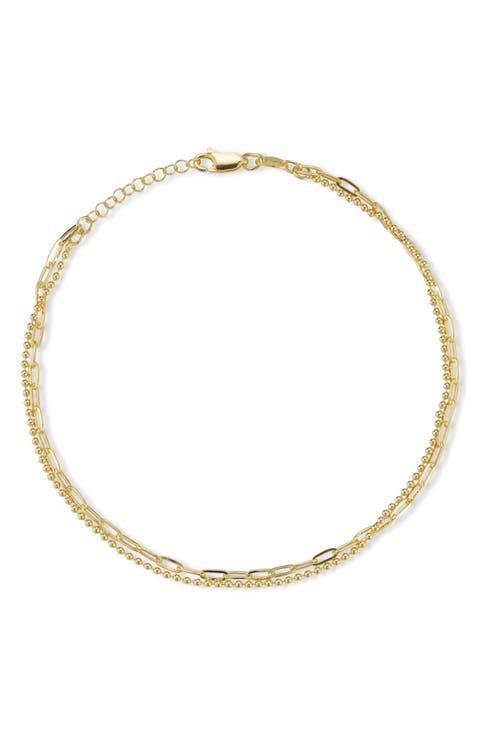 Layered Chain Anklet
