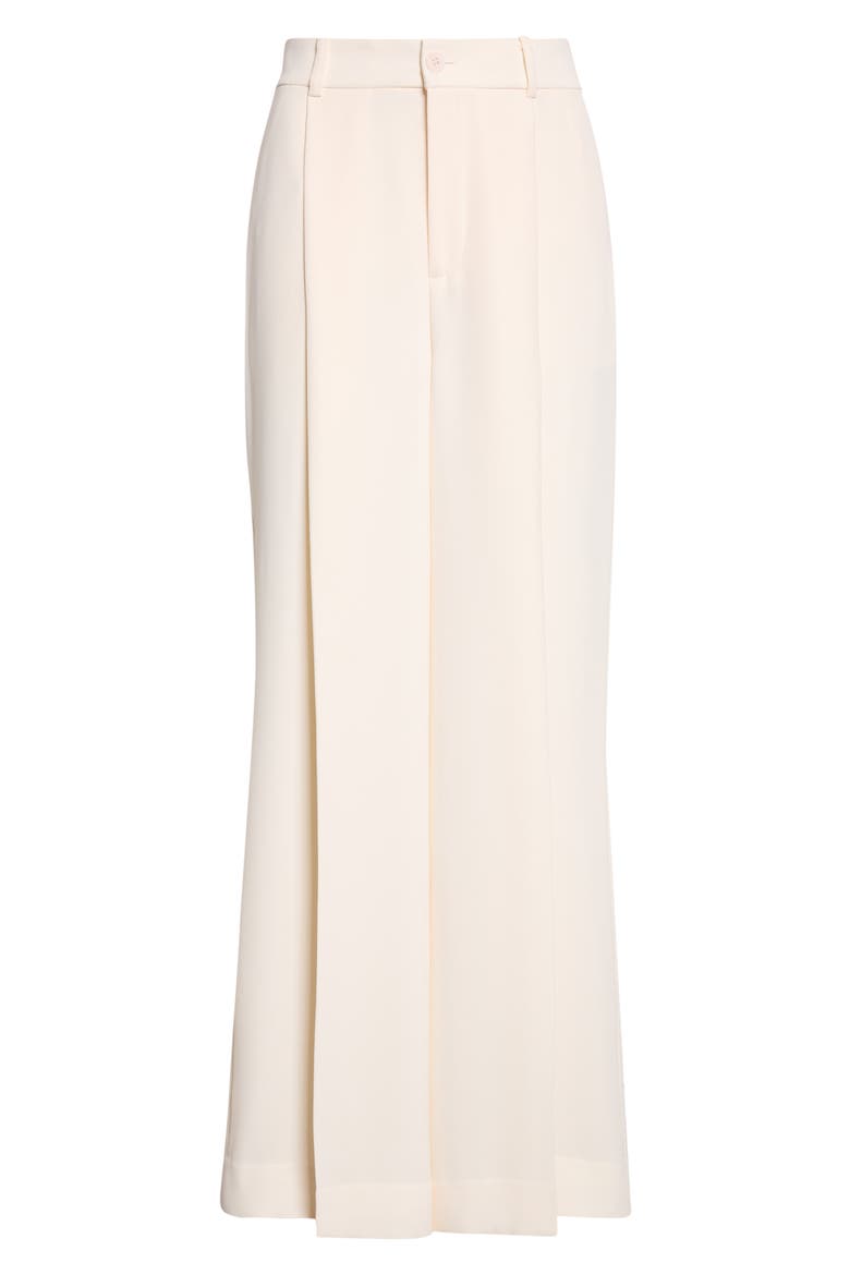 High Waist Georgette Wide Leg Pants, Main, color, WINTER CREAM IVORY