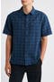 selected Dark Blue/ Black Plaid