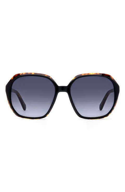 54mm Gradient Rectangular Sunglasses