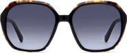 Fossil 54mm Gradient Rectangular Sunglasses