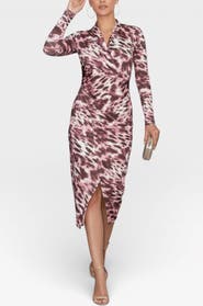 RACHEL Rachel Roy Bret Wrap Front Midi Dress