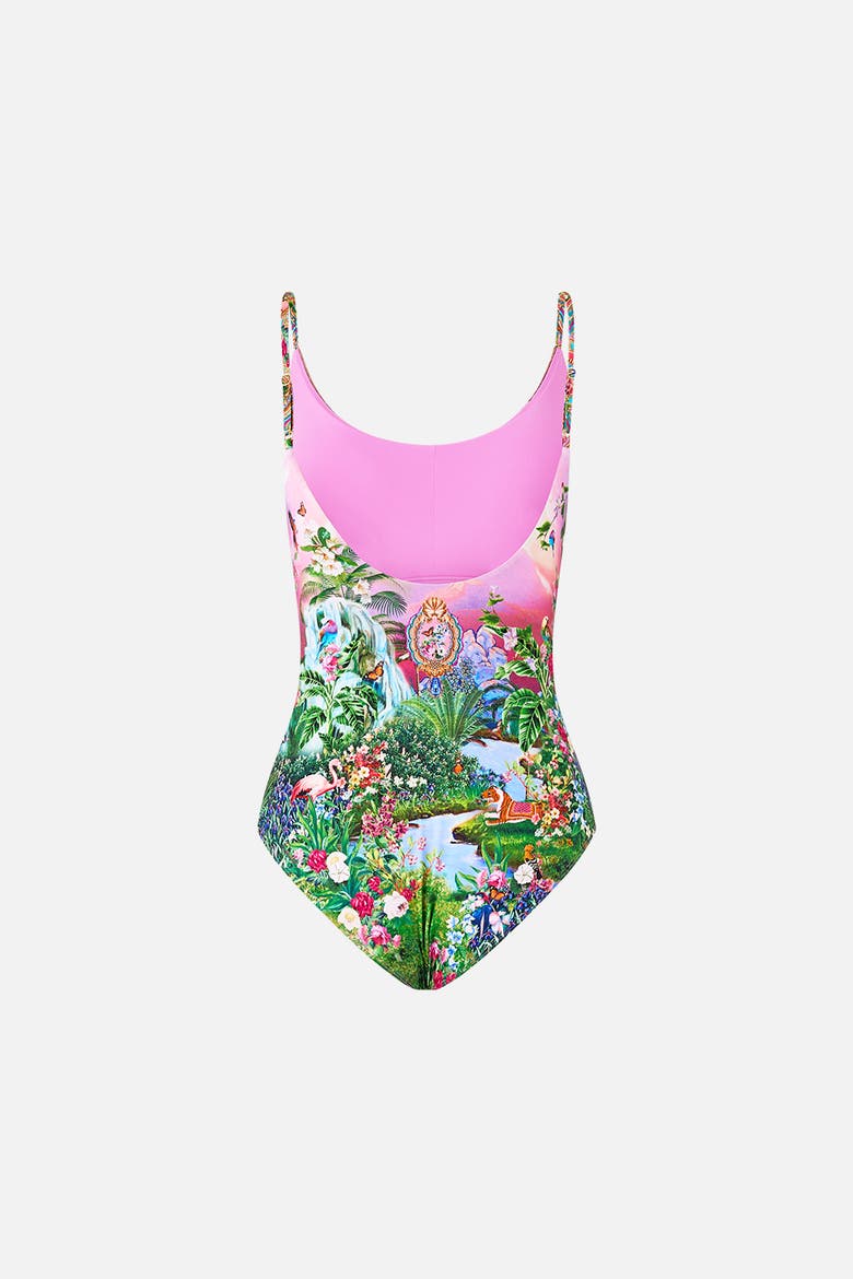 Scoop Neck One Piece With Scoop Back, Alternate, color, Turkish Delight