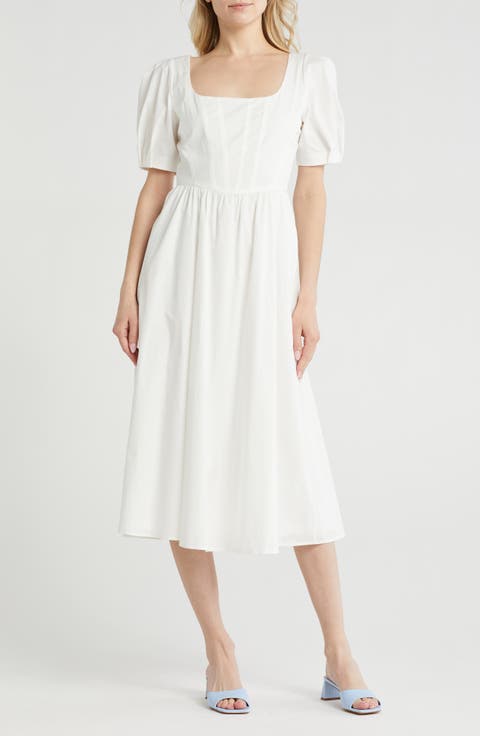Short Sleeve Midi Dress