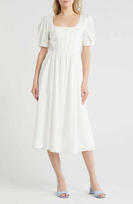 WAYF Short Sleeve Midi Dress
