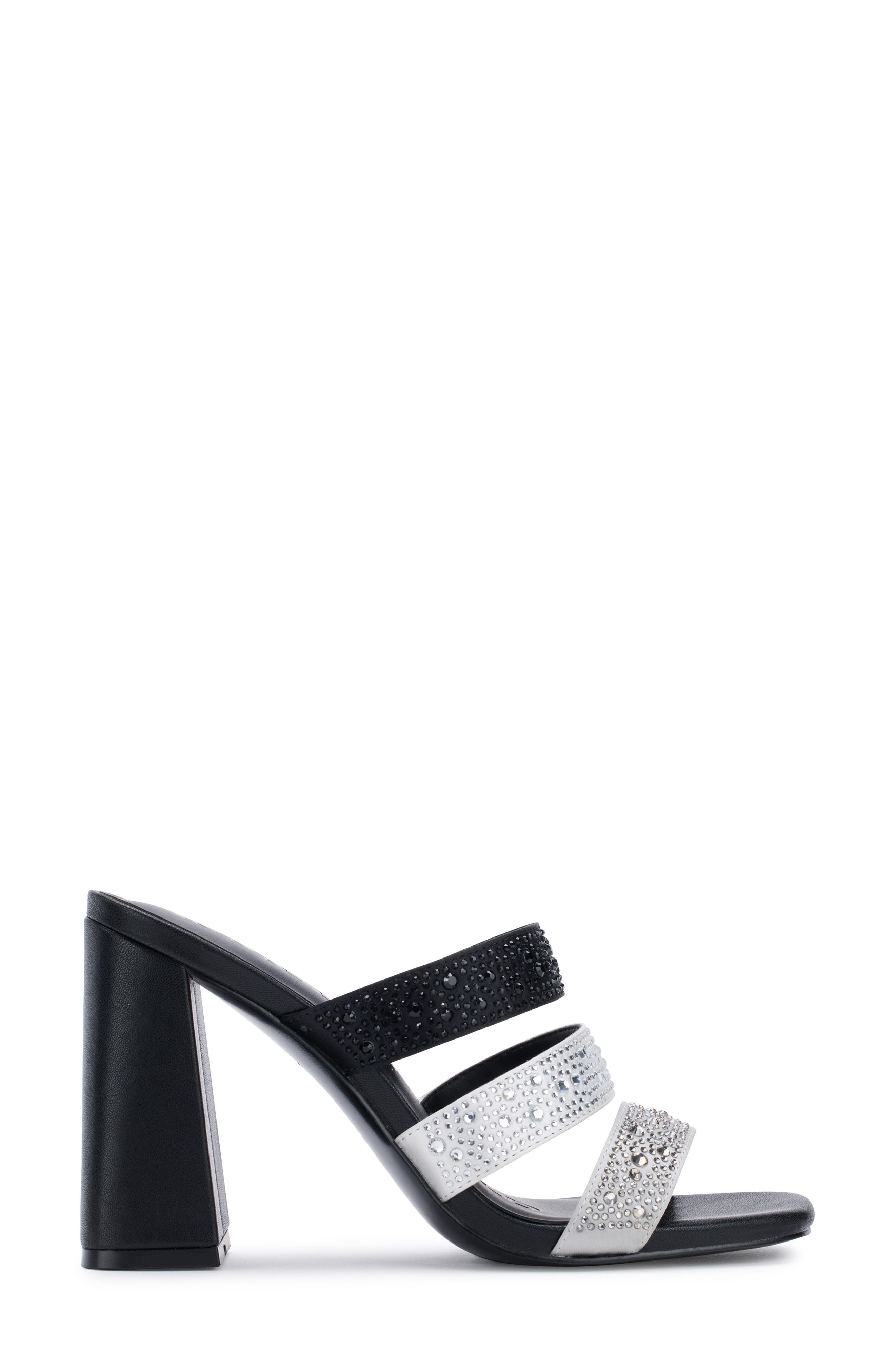 KARL LAGERFELD PARIS Rickie Rhinestone Slide Sandal, Alternate, color, 