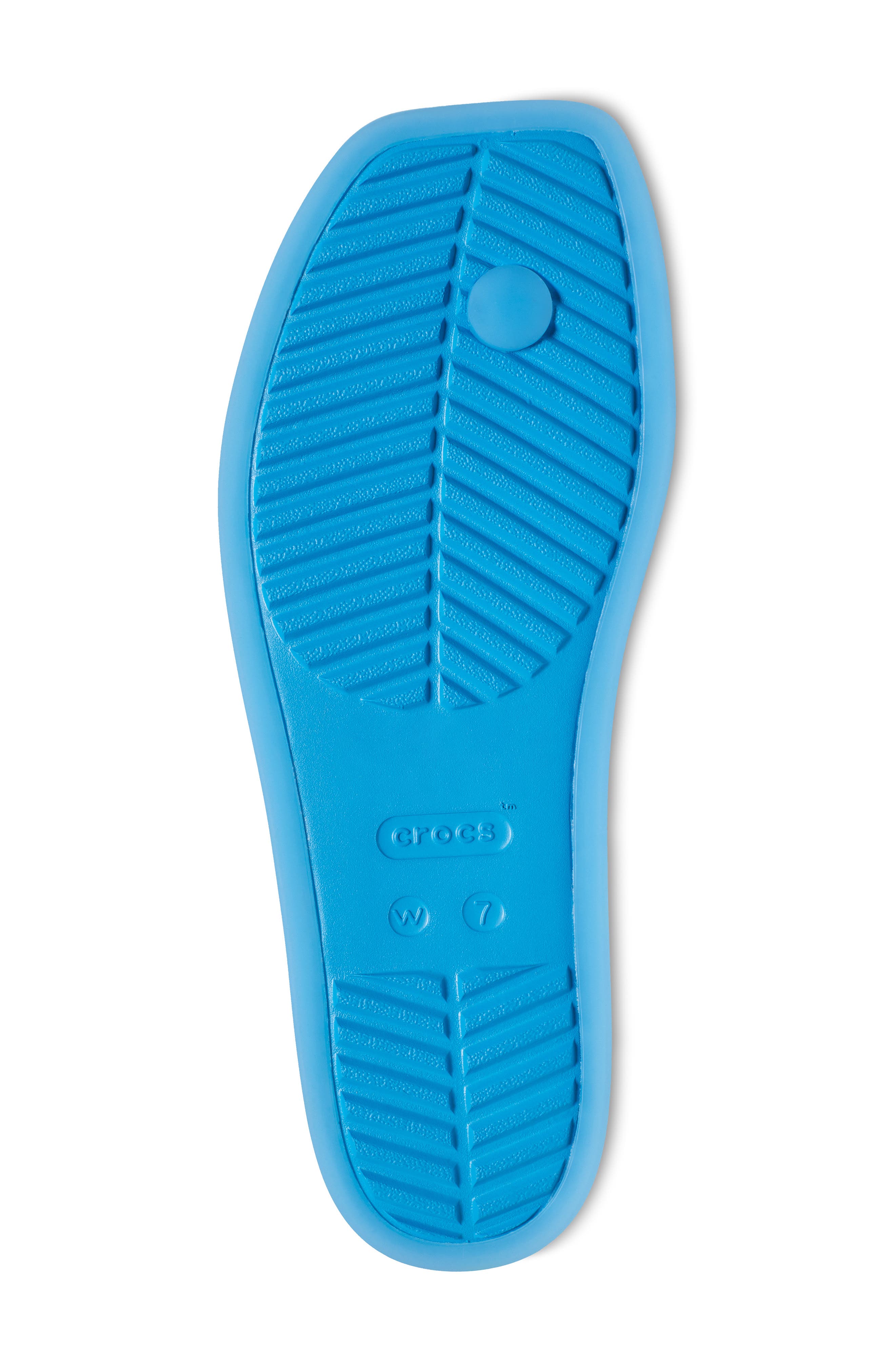 CROCS Miami Frosted Toe Loop Sandal, Alternate, color, Tinted Glass