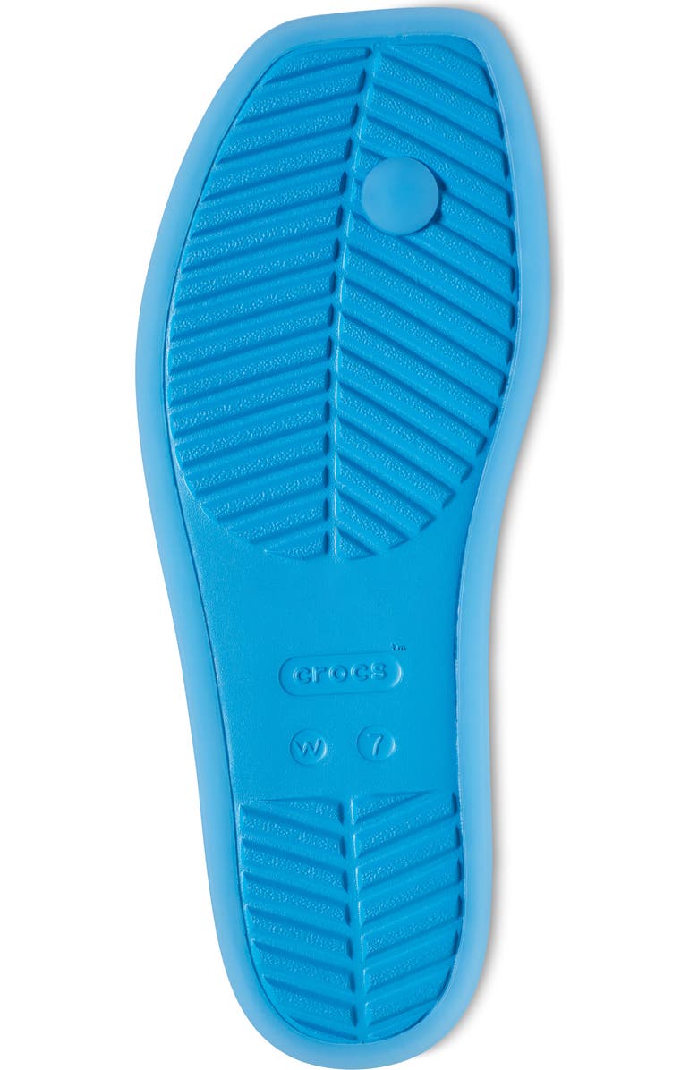 CROCS Miami Frosted Toe Loop Sandal, Alternate, color, Tinted Glass