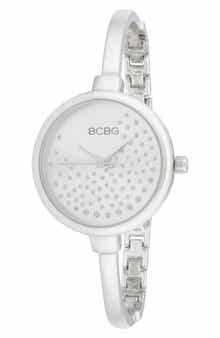 BCBG Crystal Dial Bracelet Watch, 32mm