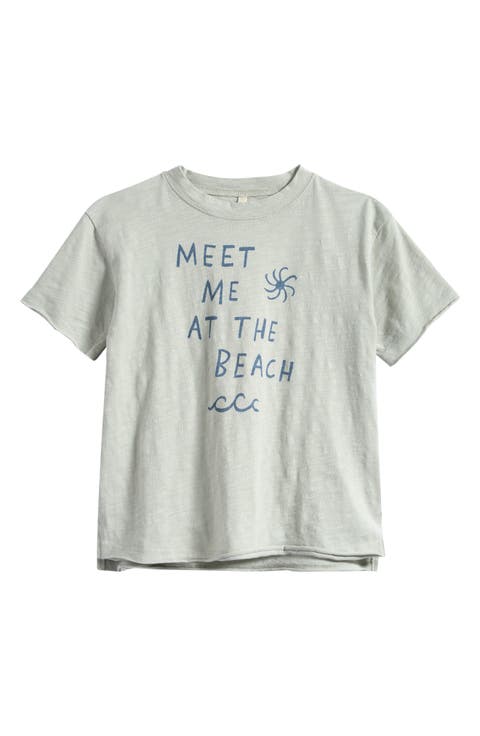 Kids' Graphic Print Raw Edge T-Shirt (Toddler & Little Kid)