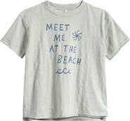 Rylee + Cru Kids' Graphic Print Raw Edge T-Shirt