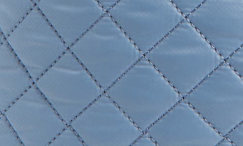 Mz Wallace Large Astor Quilted Nylon Hobo Bag In Stone Blue