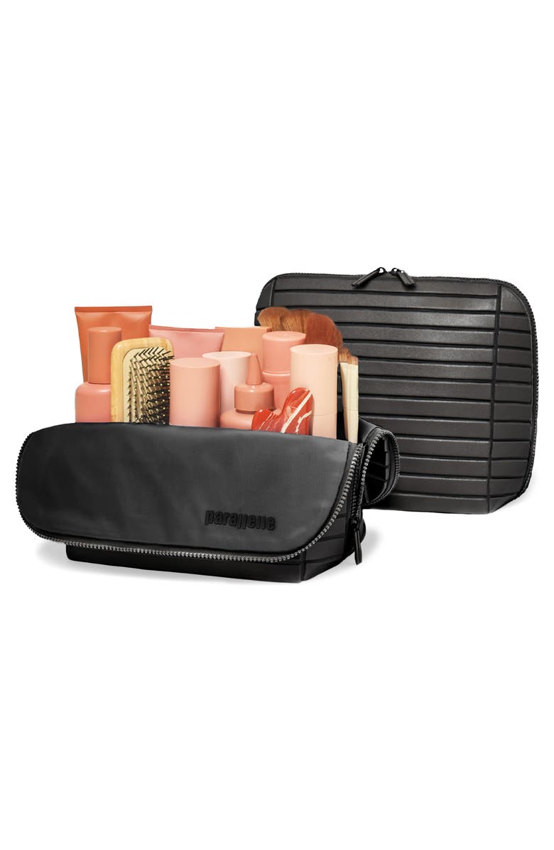 Parallelle The Large Check-In Traveller Toiletry Kit, Alternate, color, Onyx
