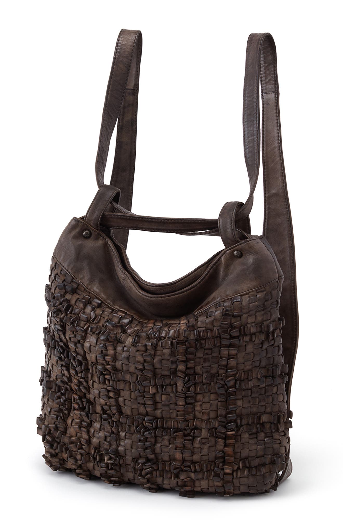 HOBO Strike Woven Leather Tote, Alternate, color, 