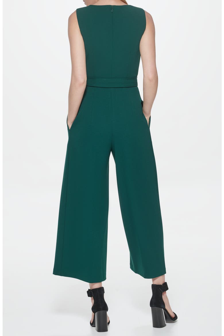 V-Neck Jumpsuit, Alternate, color, MALACHITE