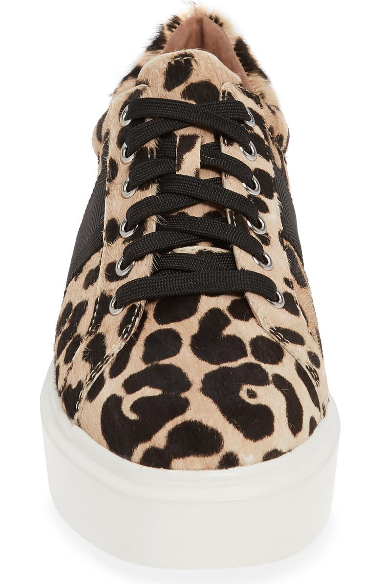 Linea Paolo Kim Sneaker, Alternate, color, White/ Black Calf Hair