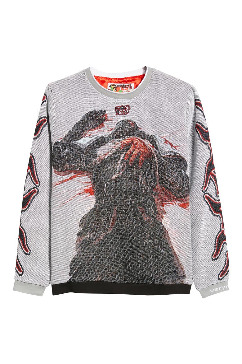 Dead Soldier Sweatshirt, Alternate, color, GRAY