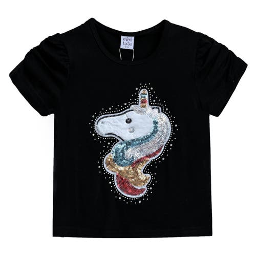 Mimi Tutu Unicorn-appliqué T-shirt In Black