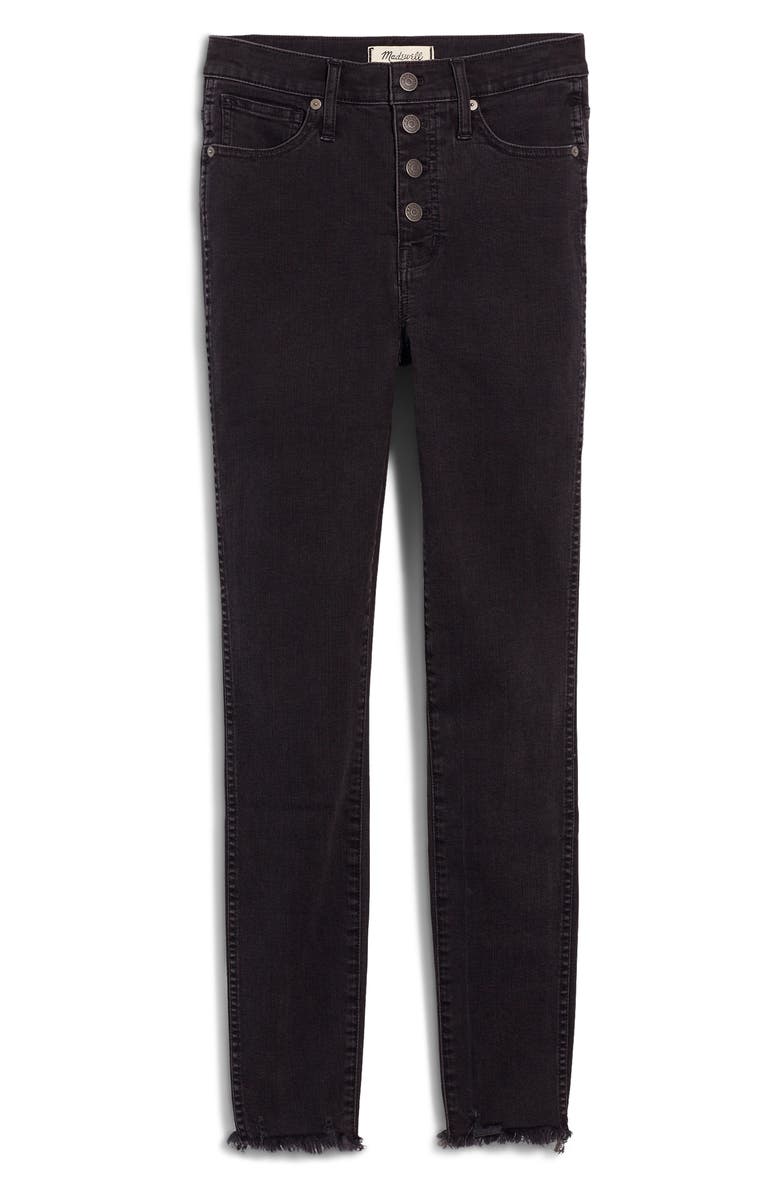 Madewell 10-Inch High Waist Skinny Jeans Button-Through Edition, Alternate, color, 