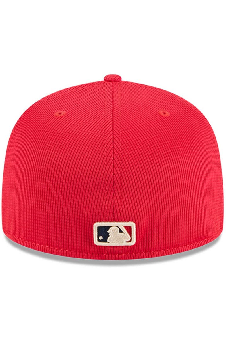 New Era Men's New Era Red Texas Rangers City Connect Batting Practice 59FIFTY Fitted Hat, Alternate, color, Red
