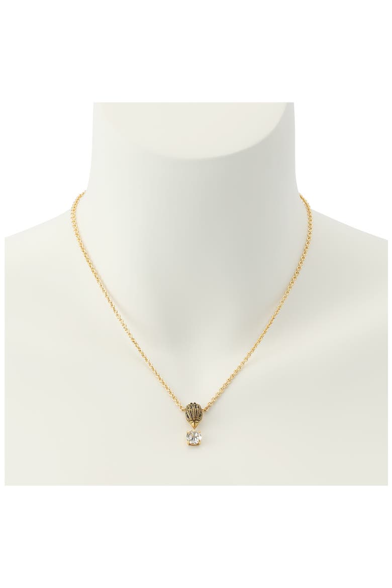 Eagle Gemstone Pendant Necklace, Alternate, color, GOLD/ CRYSTAL