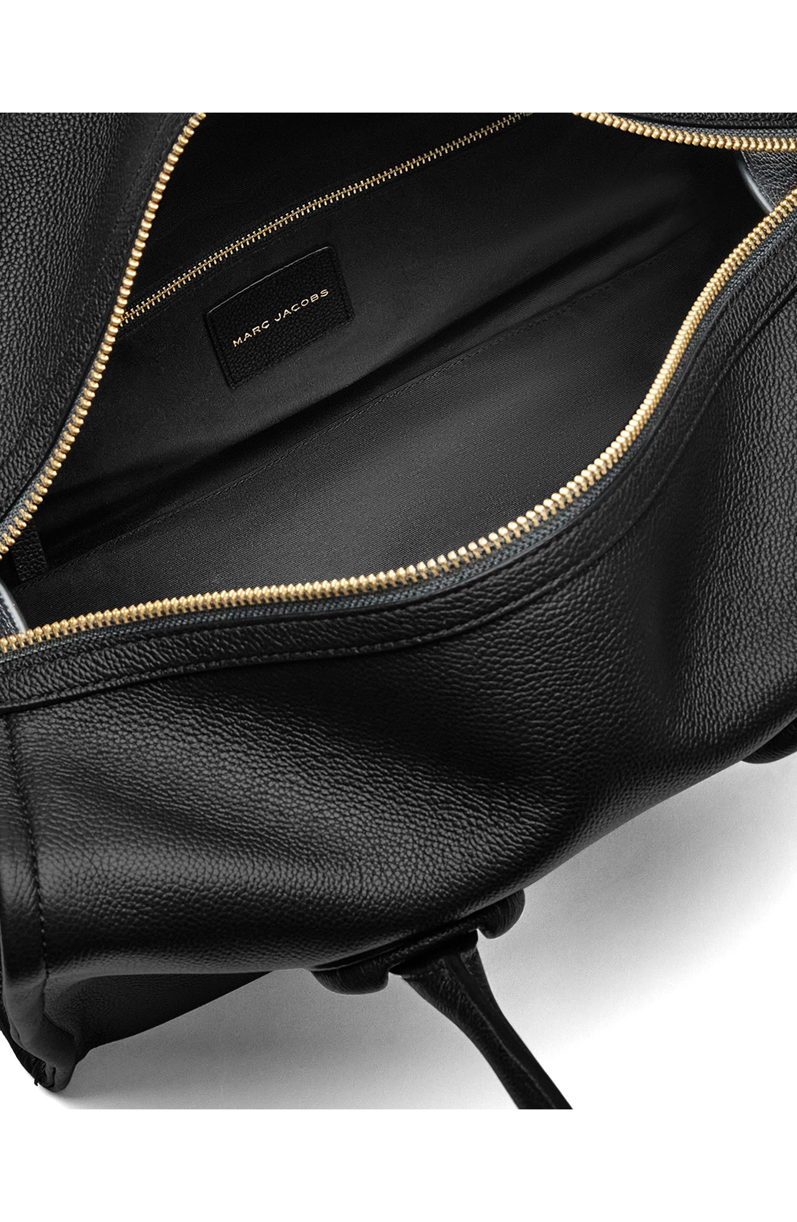 Babe City Leather Tote, Alternate, color, BLACK