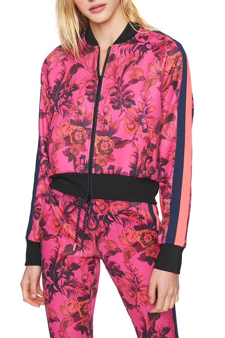 Paradise Crop Track Jacket, Main, color, PINK