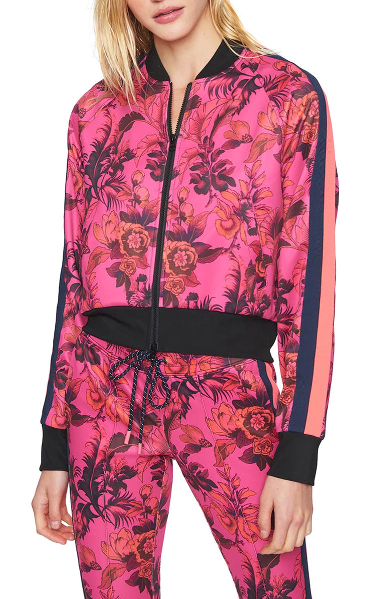 Pam & Gela Paradise Crop Track Jacket, Main, color, 
