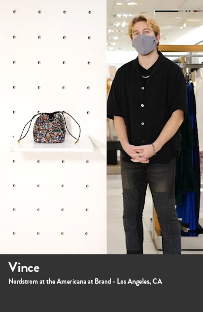 Kensington Sequin Drawstring Crossbody Bag, sales video thumbnail