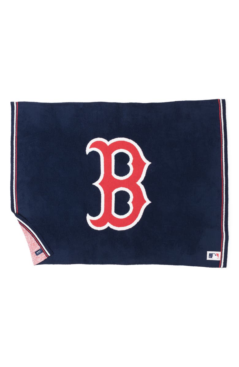 Barefoot Dreams<sup>®</sup> CozyChic<sup>®</sup> Boston Red Sox Throw Blanket, Alternate, color, Red Sox Multi