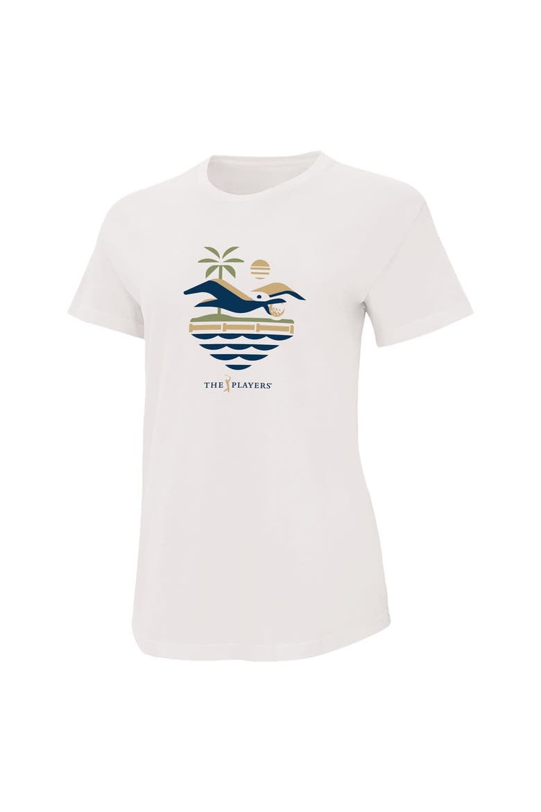 Women's Ahead  White THE PLAYERS Seagul Island Green Aurora T-Shirt, Alternate, color, White