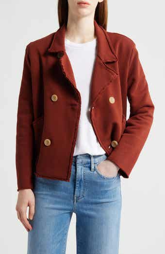 Frank & Eileen Mini Belfast Crop Knit Peacoat
