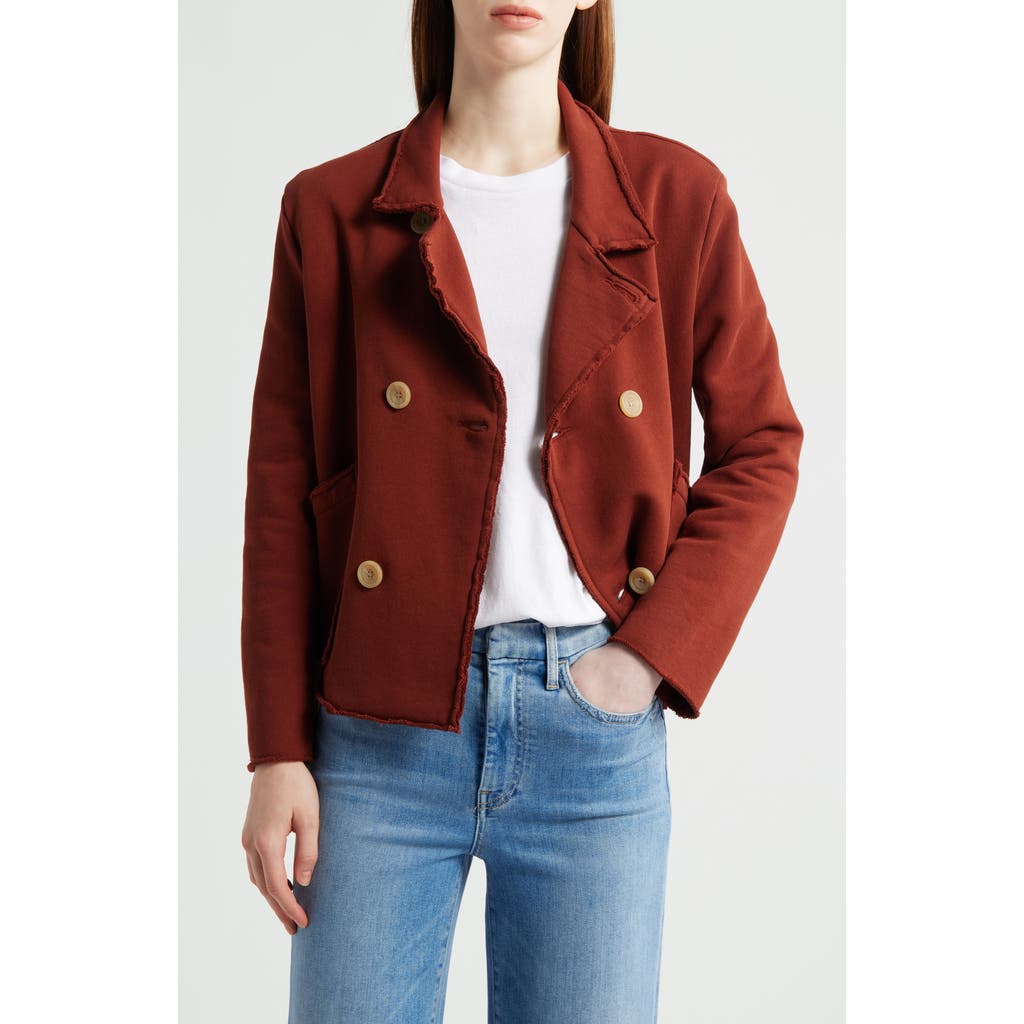 Frank & Eileen Mini Belfast Crop Knit Peacoat
