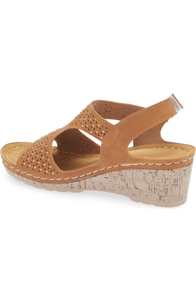 EXTREME BY EDDIE MARC Wedge Slingback Sandal, Alternate, color, Tan