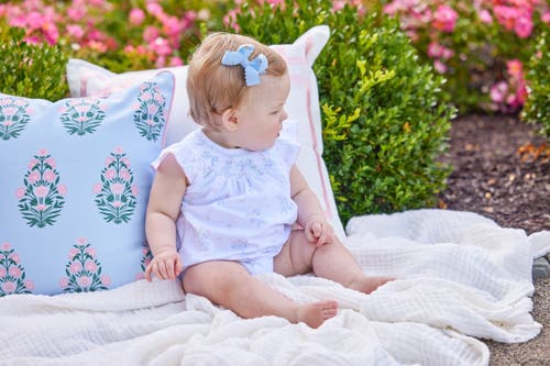 Little English Kids' Smocked Bishop Bubble In White
