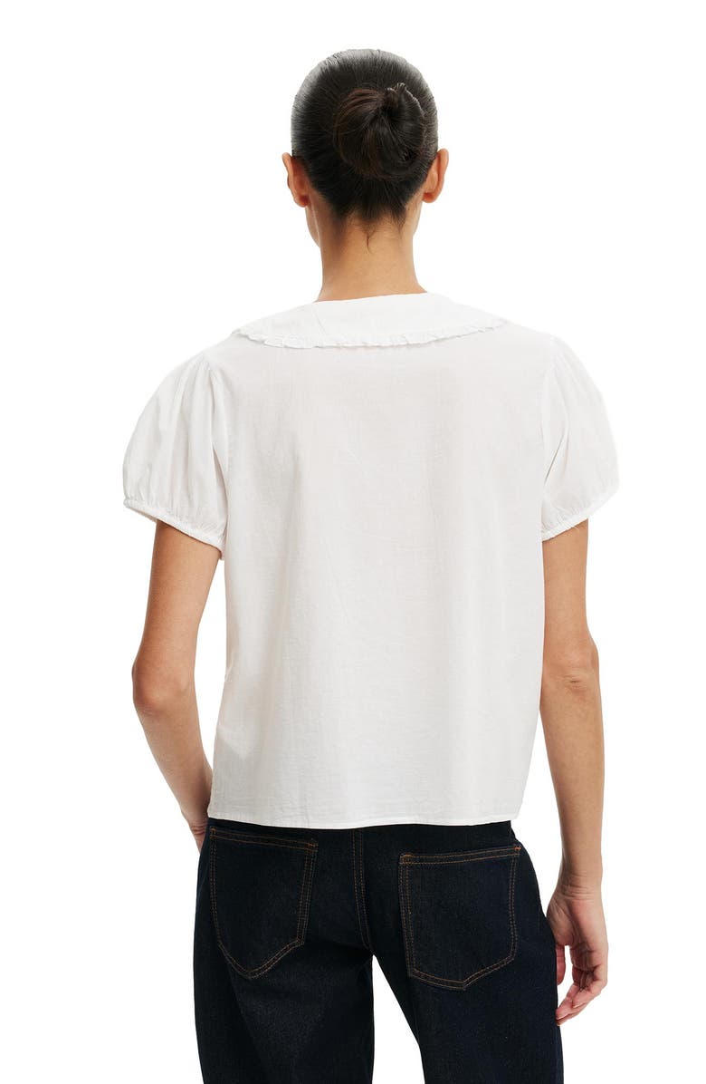 Cotton On Women's Edie Babydoll Shirt, Alternate, color, White