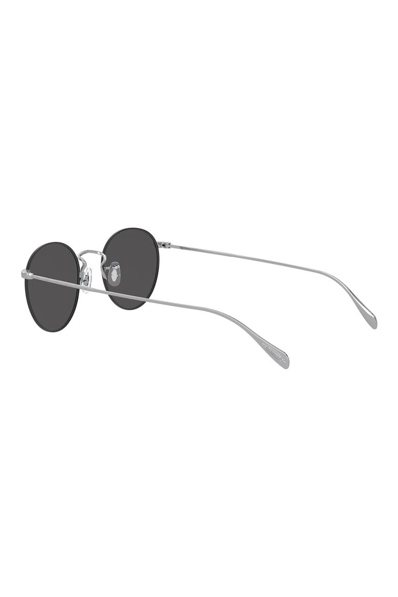 Coleridge Sun 50mm Tinted Round Sunglasses, Alternate, color, SILVER