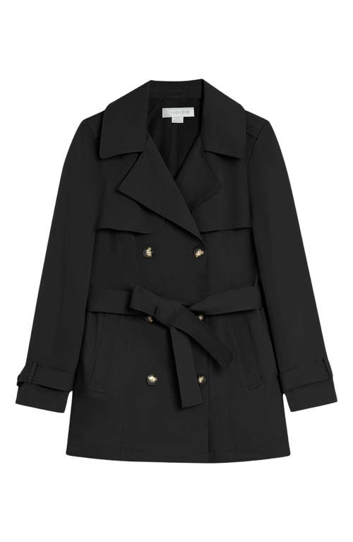 Noize Medium Trench Coat In Black