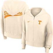 Nike Women's Nike Cream Tennessee Volunteers Cropped Chill Full-Zip Hoodie
