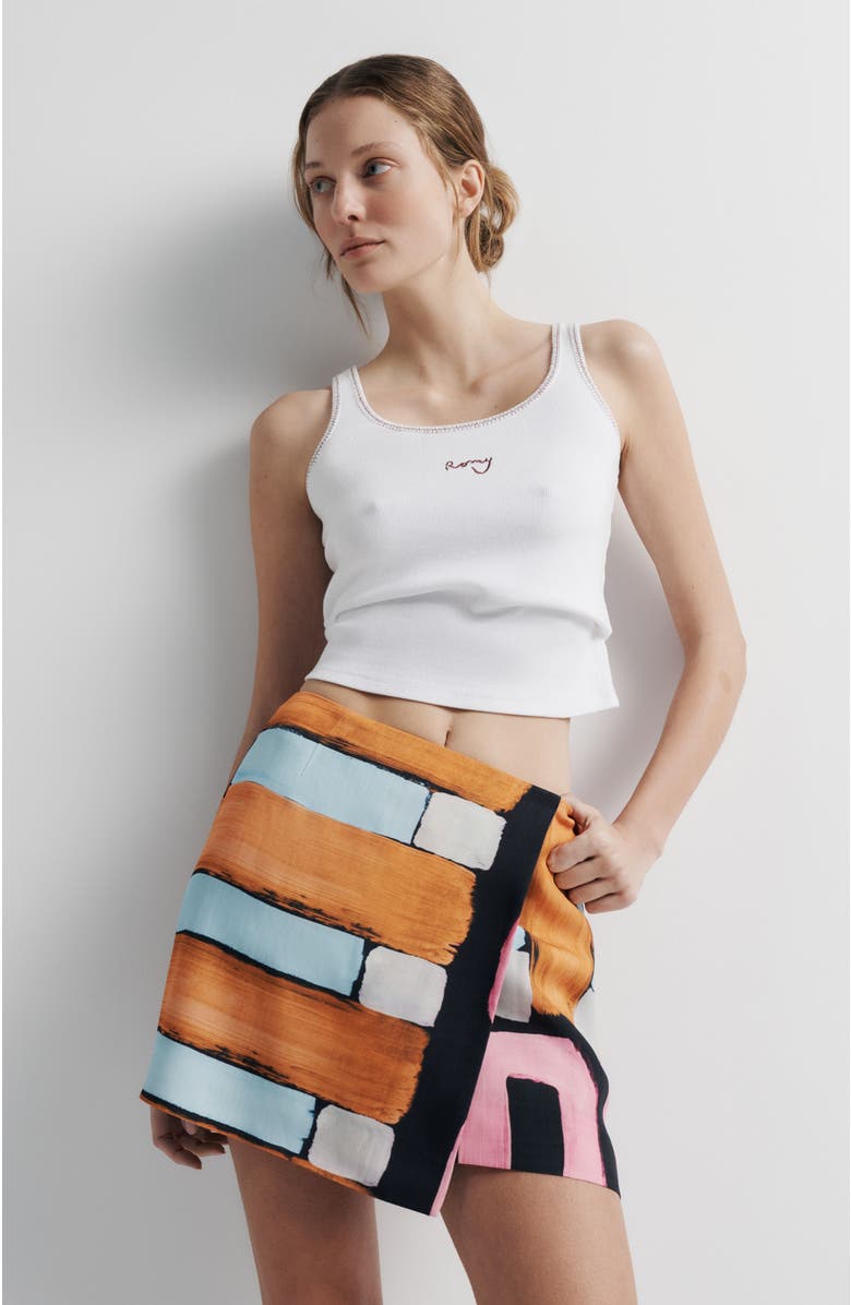 Romy Xena Skirt, Alternate, color, Warped Linear