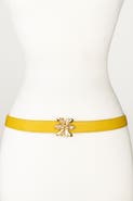 Raina Belts Double Bee Clasp Buckle Leather belt