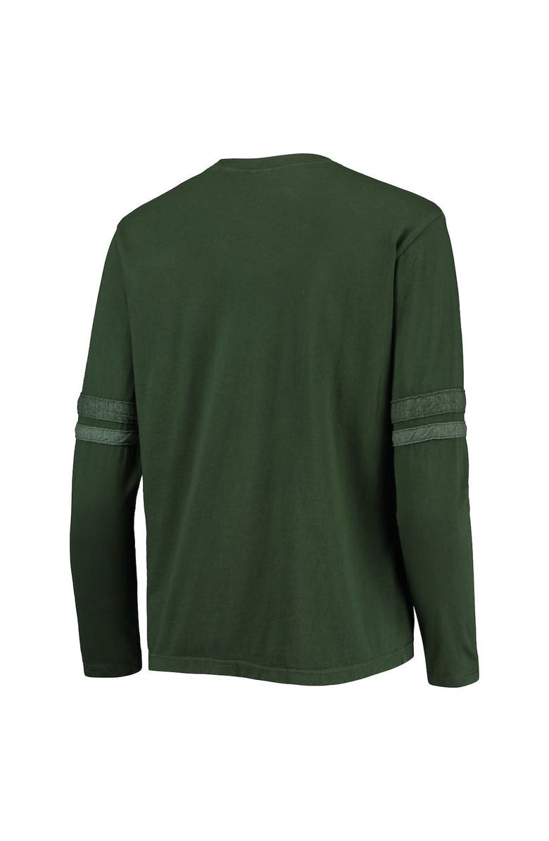 Retro Brand Women's Original Retro Brand Green Michigan State Spartans Vault Vintage Stripe Long Sleeve T-Shirt, Alternate, color, 