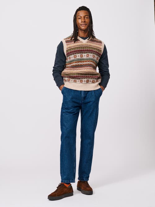 Aubin Fair Isle Slipover Wool Vest