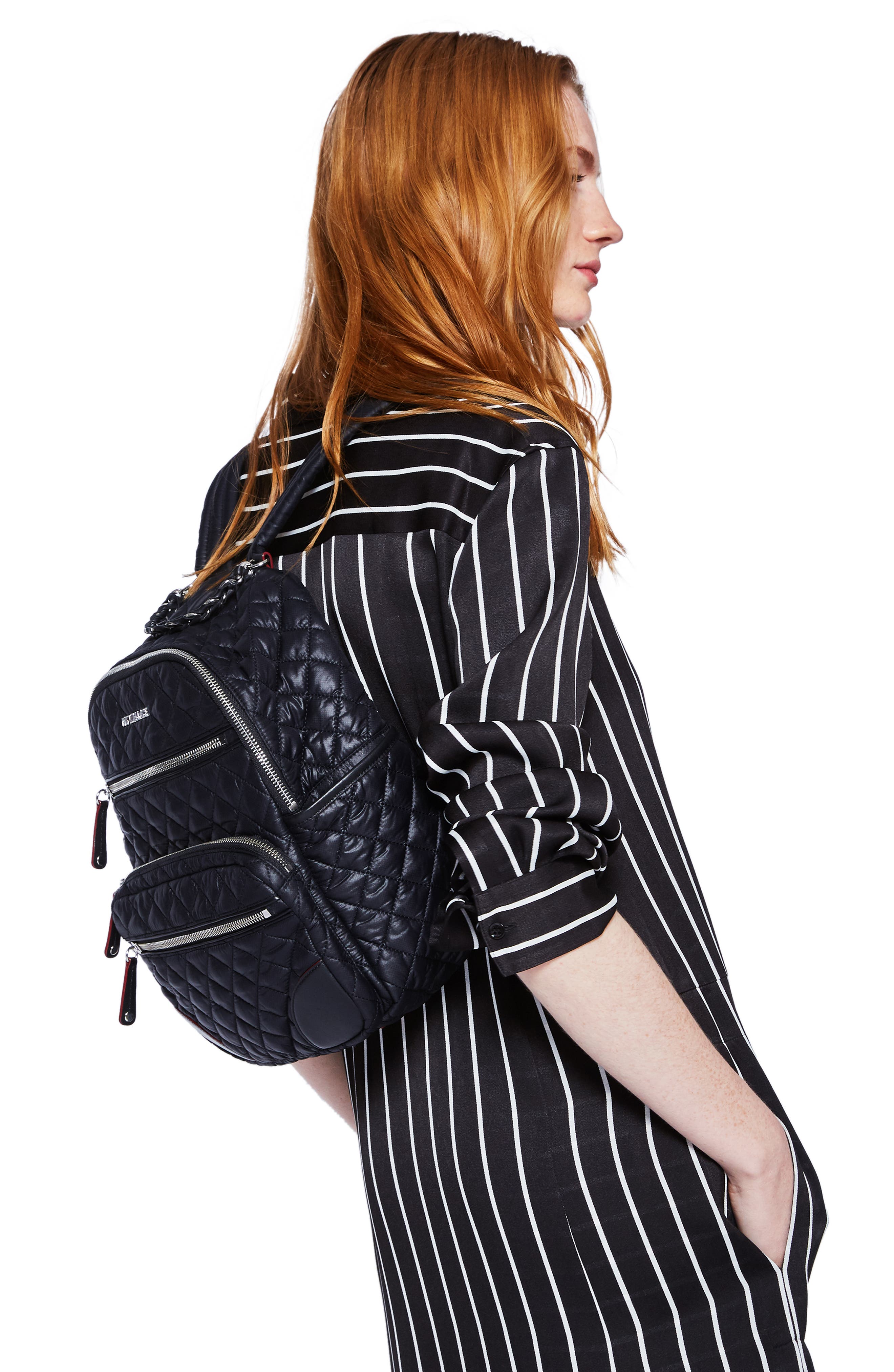 MZ Wallace Small Crosby Backpack, Alternate, color, 