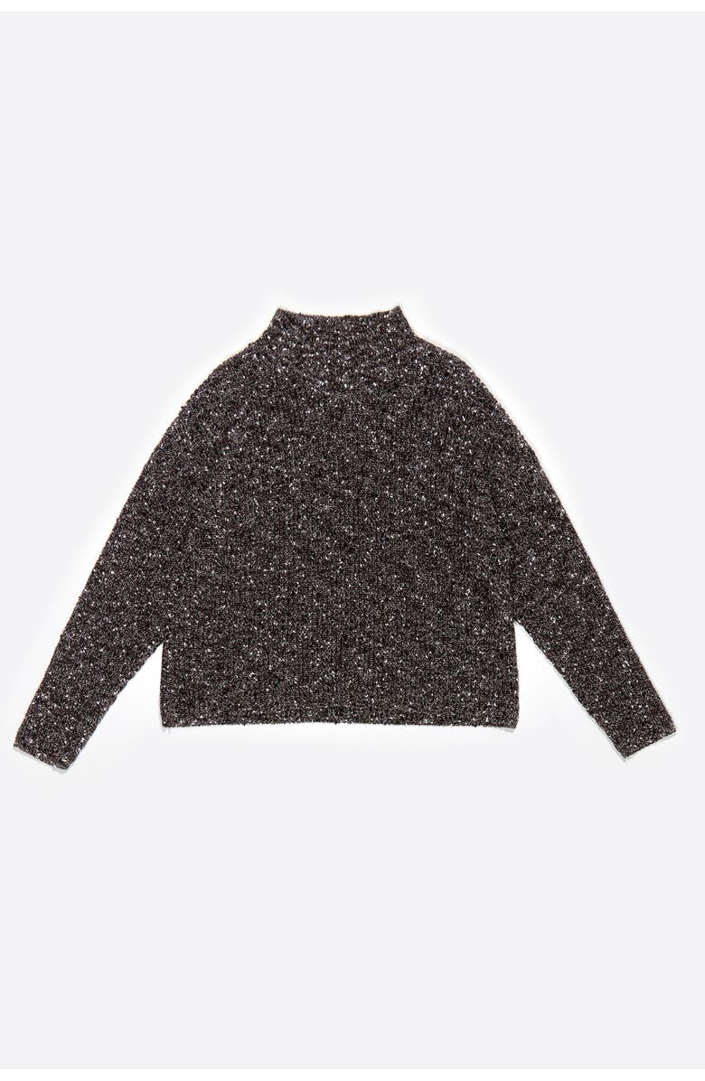 Bimba y Lola High Neck Sweater, Alternate, color, Dark Brown