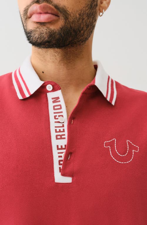 TRUE RELIGION TRUE RELIGION GUSSET KNIT POLO