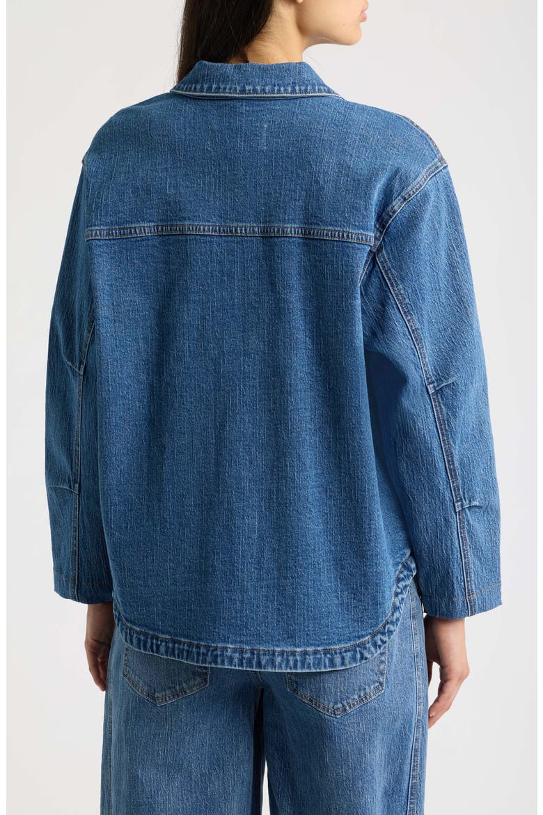 Patch Pocket Denim Shacket, Alternate, color, MEDIUM WASH